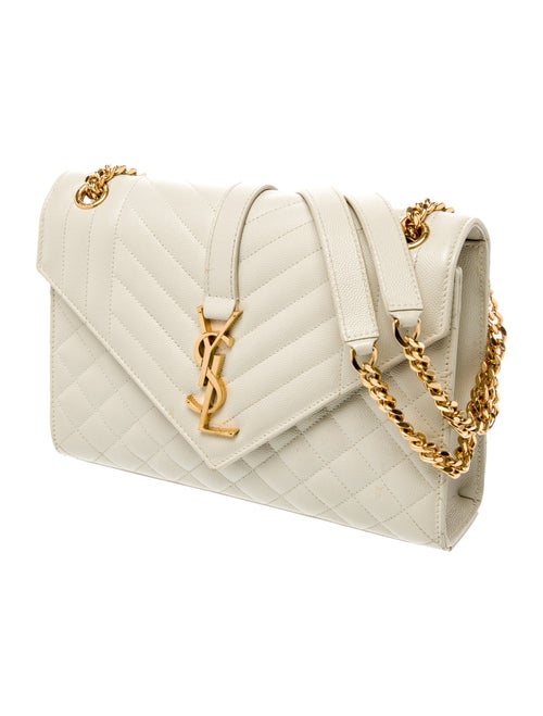 Saint Laurent Quilted YSL Envelope Triquilt Medium