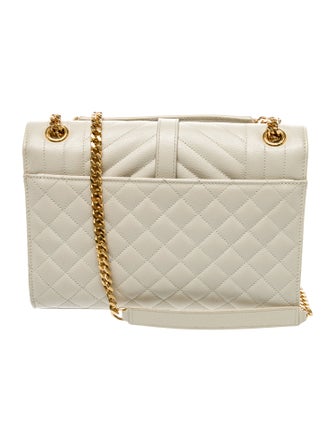 Saint Laurent Quilted YSL Envelope Triquilt Medium