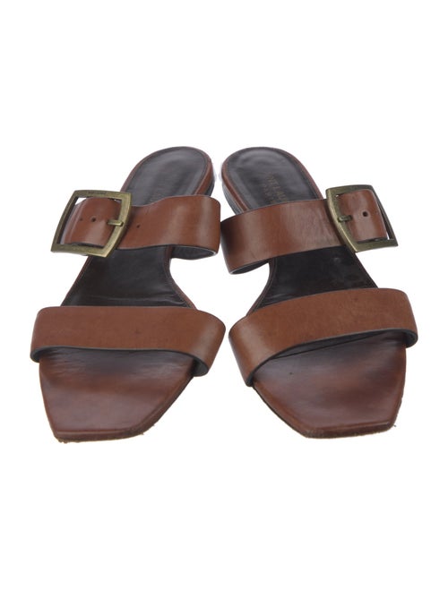 Saint Laurent Leather Slides