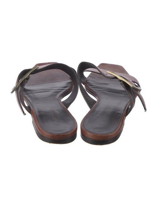 Saint Laurent Leather Slides