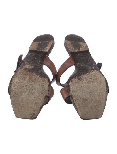 Saint Laurent Leather Slides