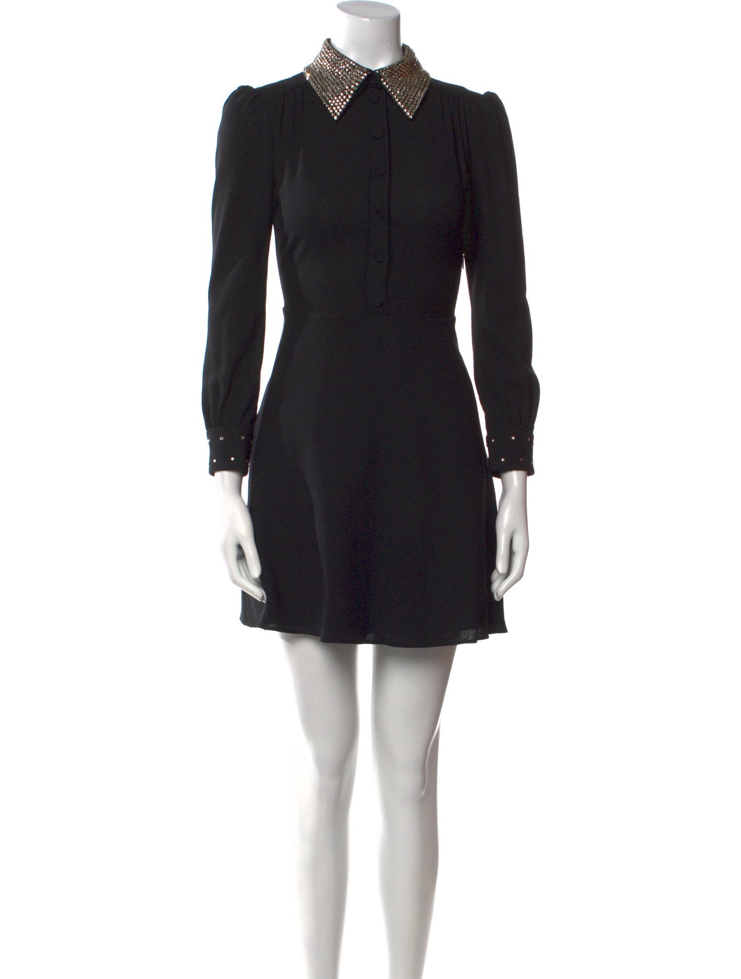 Saint Laurent Wool Mini Dress