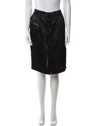 Saint Laurent Silk Knee-Length Skirt