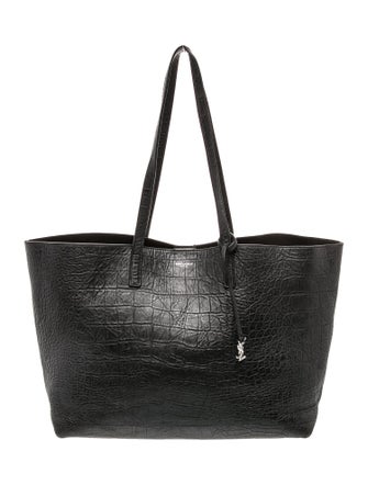 Saint Laurent Embossed Leather Shopping East West