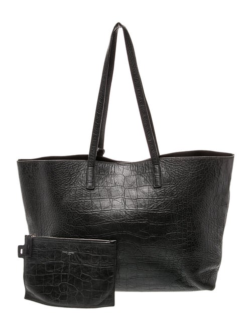Saint Laurent Embossed Leather Shopping East West