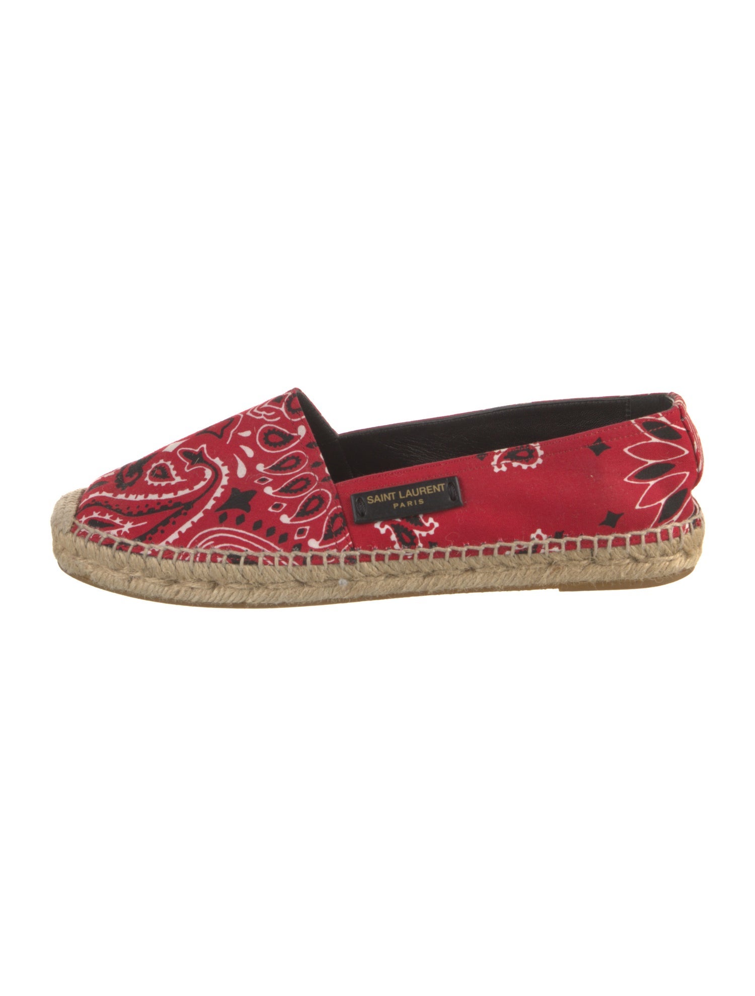 Saint Laurent Canvas Printed Espadrilles
