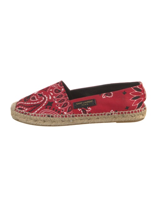 Saint Laurent Canvas Printed Espadrilles