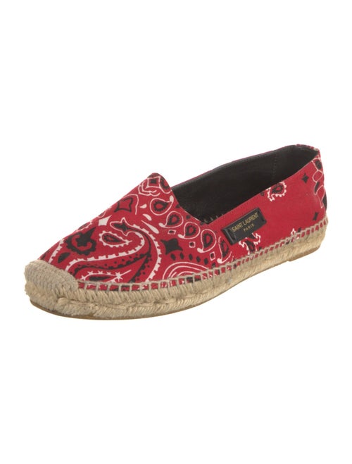 Saint Laurent Canvas Printed Espadrilles