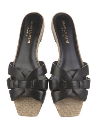 Saint Laurent Leather Slides