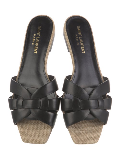 Saint Laurent Leather Slides
