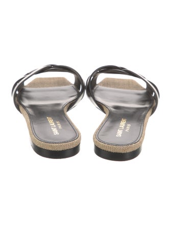Saint Laurent Leather Slides