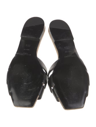 Saint Laurent Leather Slides