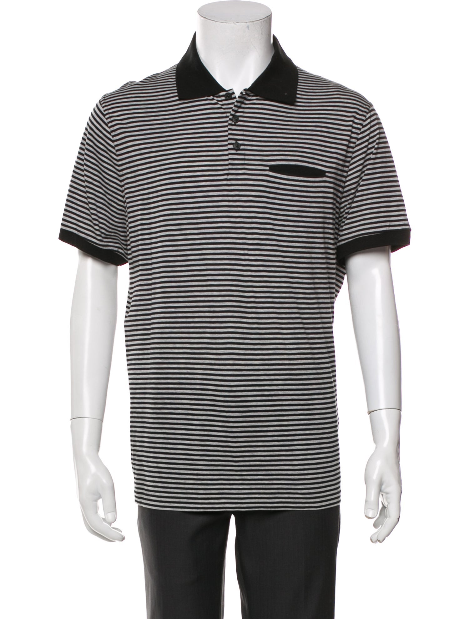 Saint Laurent 2020 Striped Polo Shirt