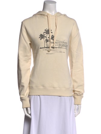 Saint Laurent Graphic Print Crew Neck Sweater