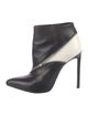 Saint Laurent Leather Colorblock Pattern Boots