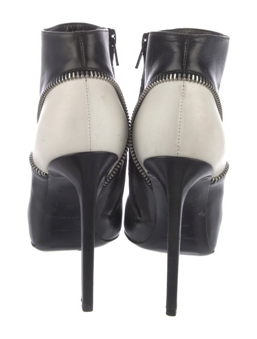 Saint Laurent Leather Colorblock Pattern Boots