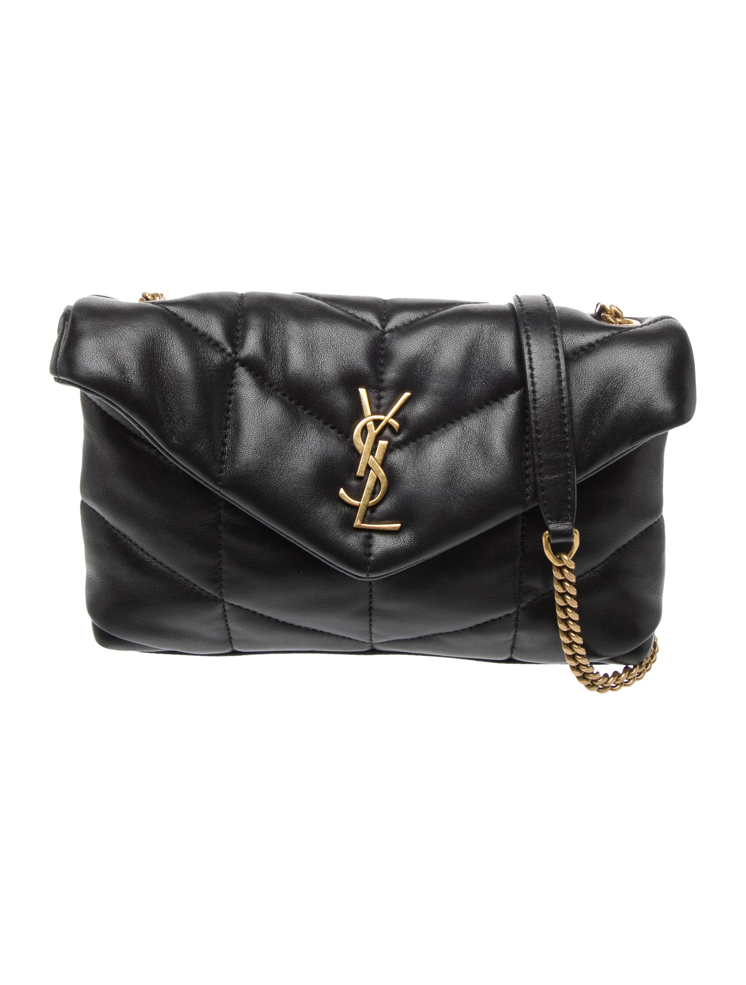 Saint Laurent Leather Puffer Small