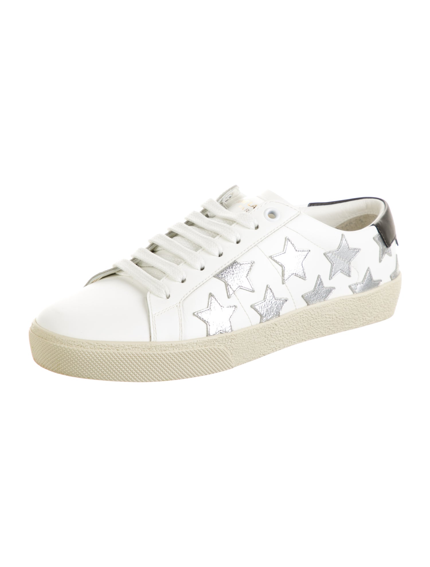 Saint Laurent Leather Patterned Sneakers