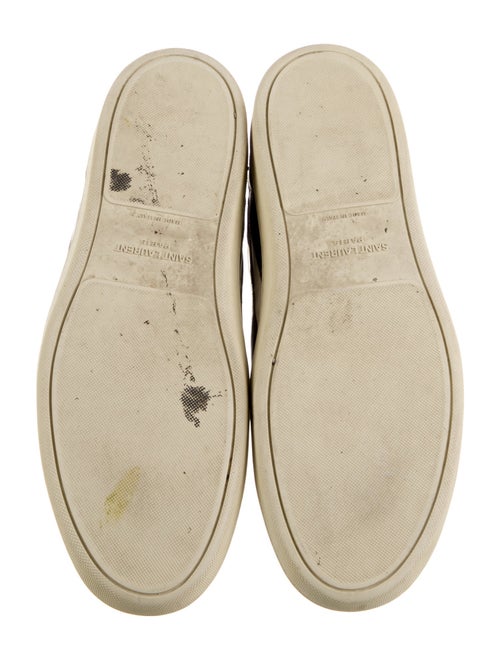 Saint Laurent Leather Striped Sneakers