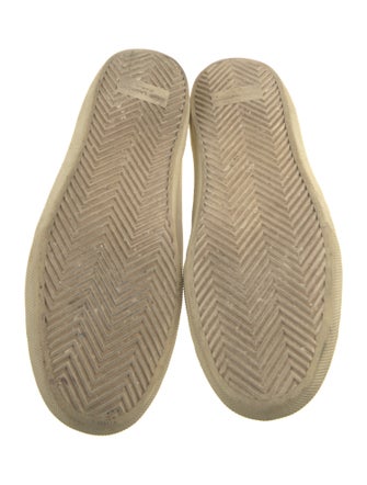 Saint Laurent Canvas Embroidered Accent Sneakers