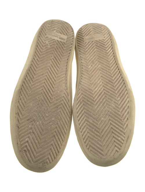 Saint Laurent Canvas Embroidered Accent Sneakers