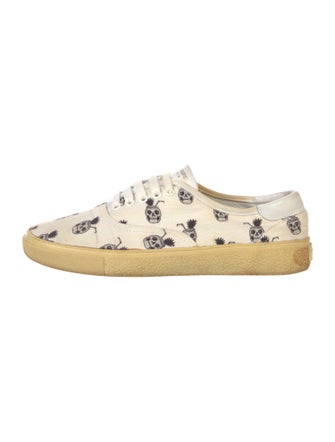 Saint Laurent Canvas Printed Sneakers