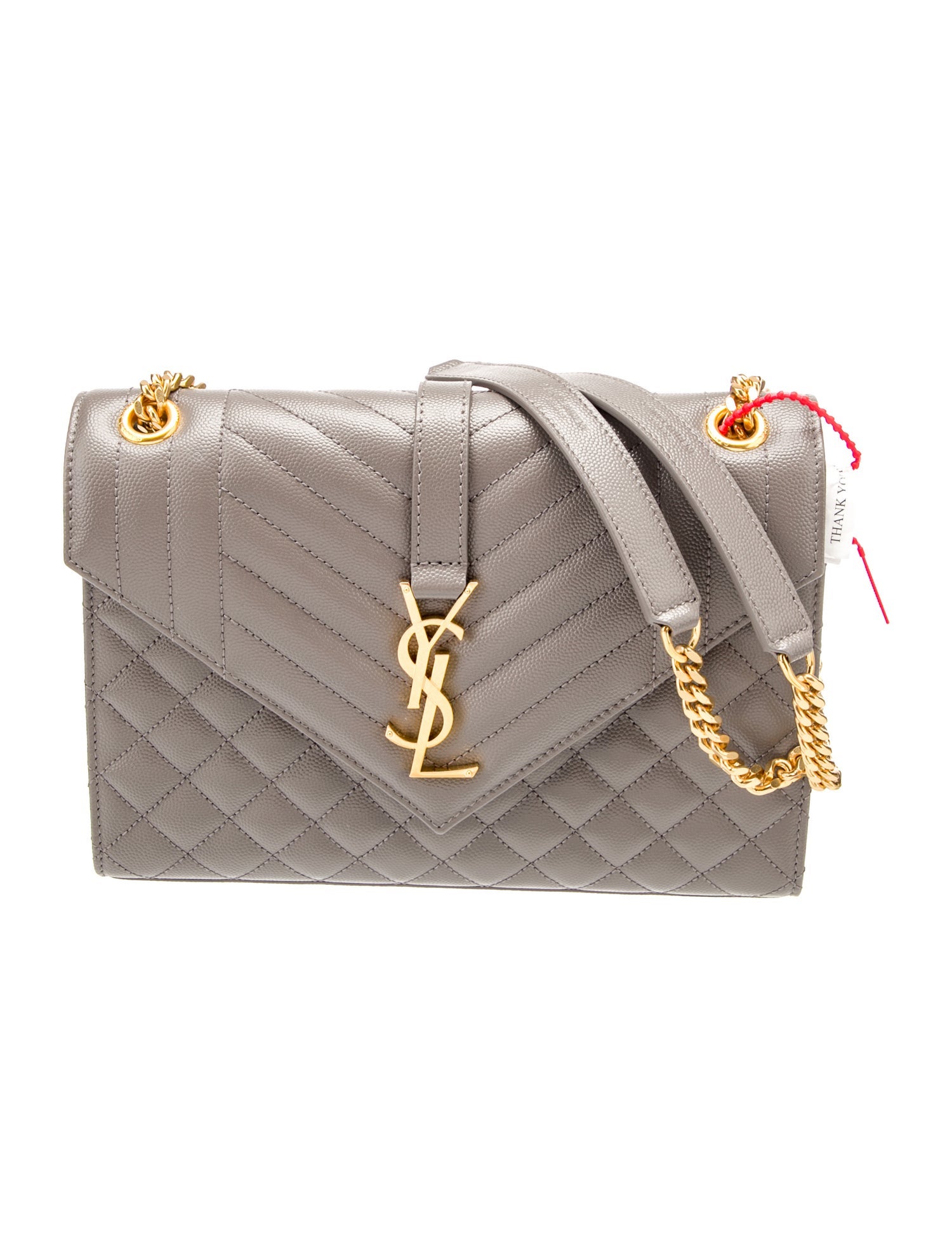 Saint Laurent Leather Envelope Medium