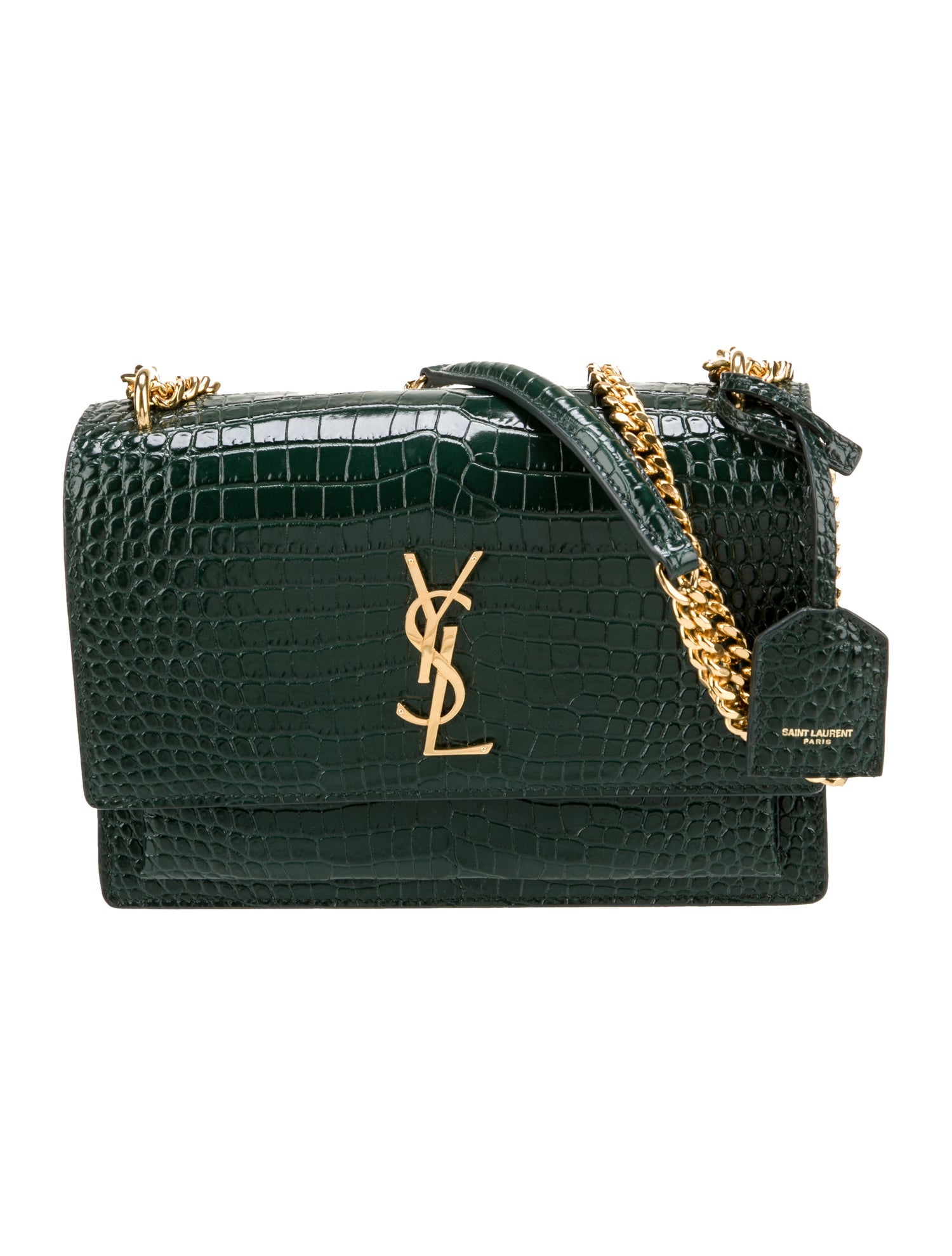 Saint Laurent Embossed Leather Sunset Medium