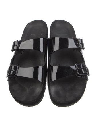 Saint Laurent Patent Leather Slides