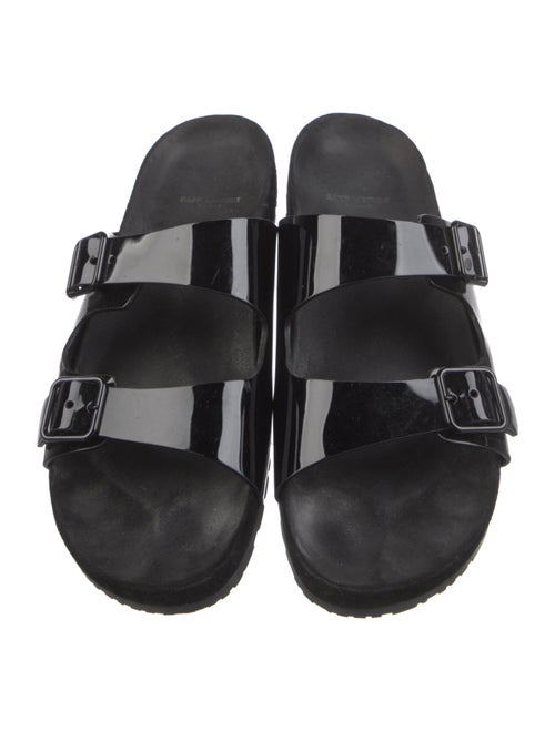 Saint Laurent Patent Leather Slides