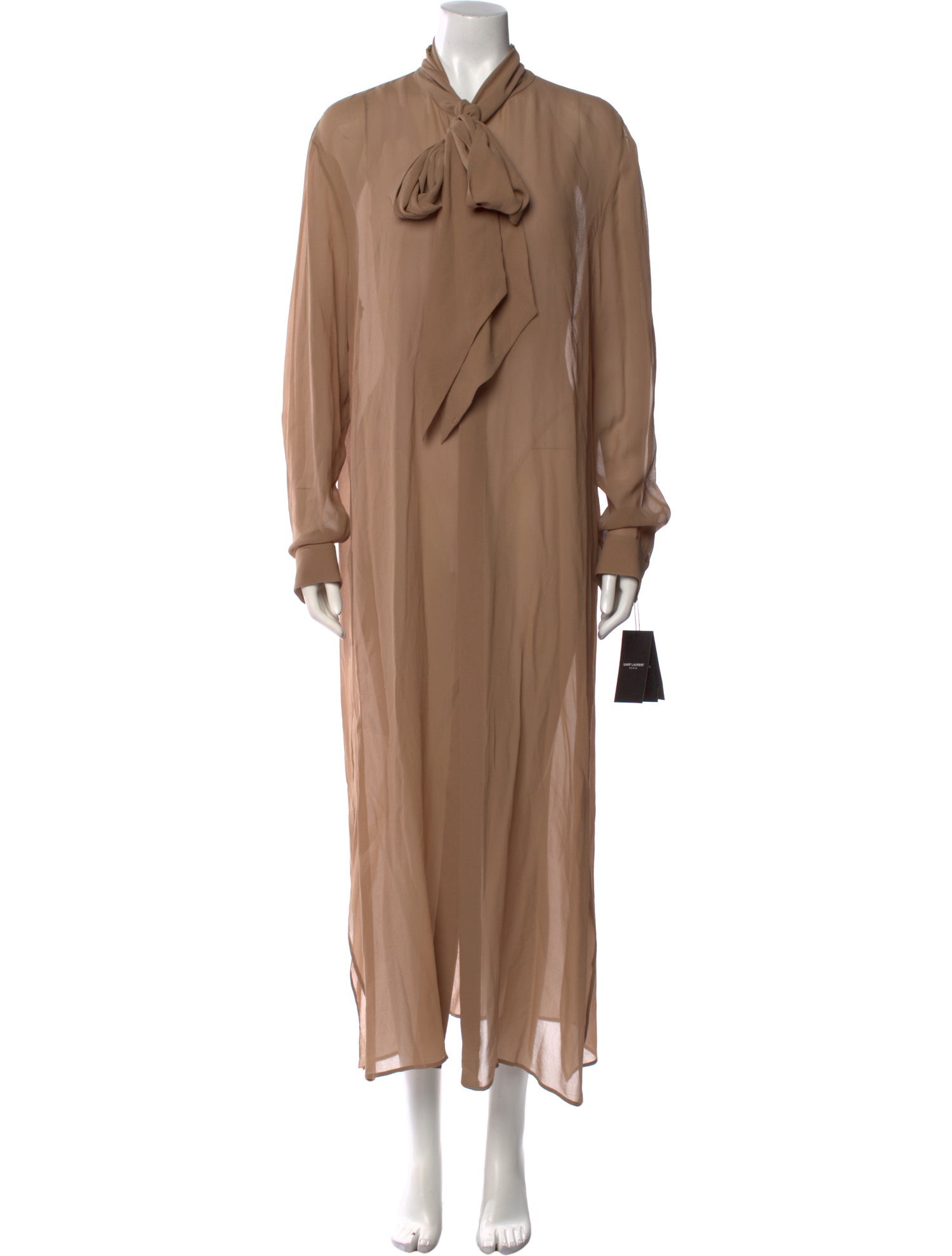Saint Laurent Silk Long Dress w/ Tags