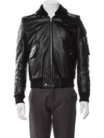 Saint Laurent 2019 Leather Bomber Jacket