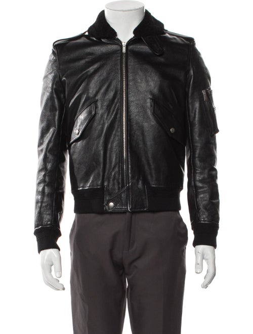 Saint Laurent 2019 Leather Bomber Jacket