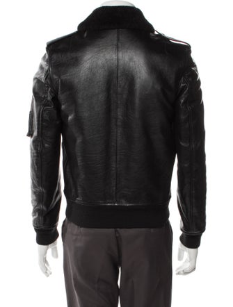 Saint Laurent 2019 Leather Bomber Jacket