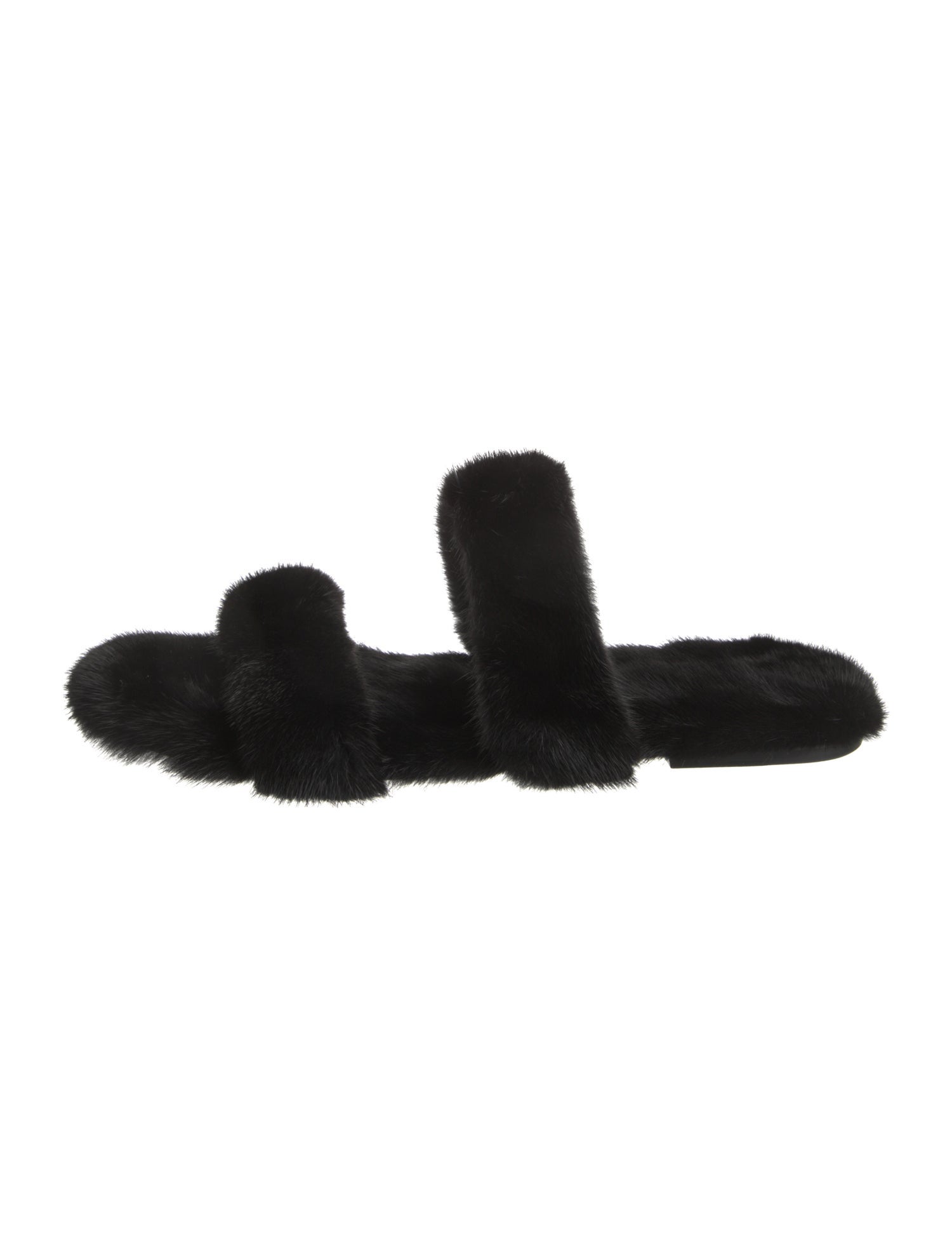 Saint Laurent Mink Slides