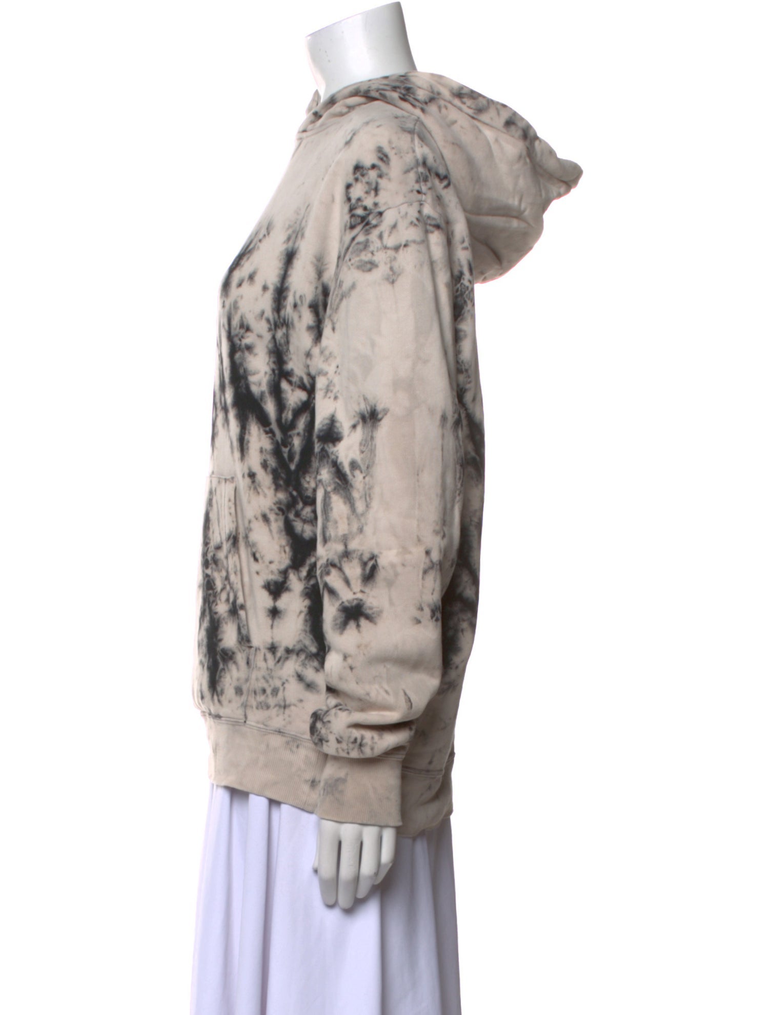 Saint Laurent Tie-Dye Print Crew Neck Sweatshirt