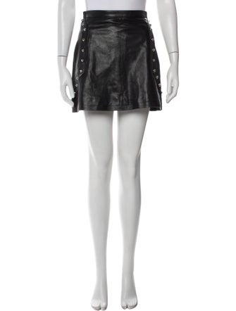 Saint Laurent Studded Accents Mini Skirt