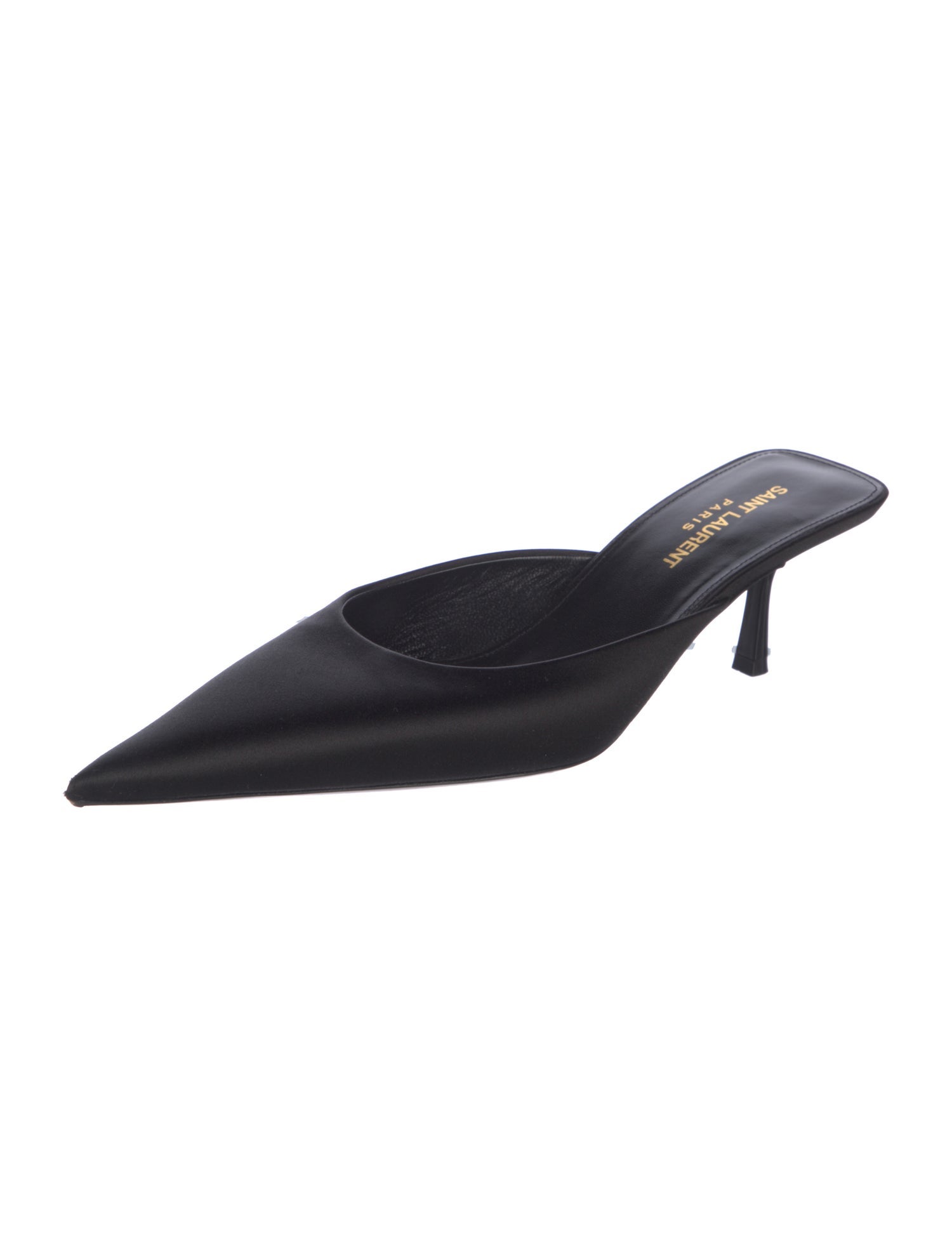 Saint Laurent Leather Mules