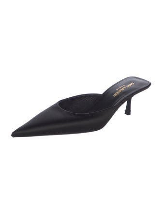 Saint Laurent Leather Mules