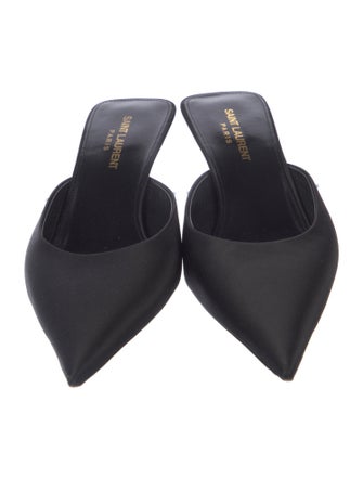 Saint Laurent Leather Mules