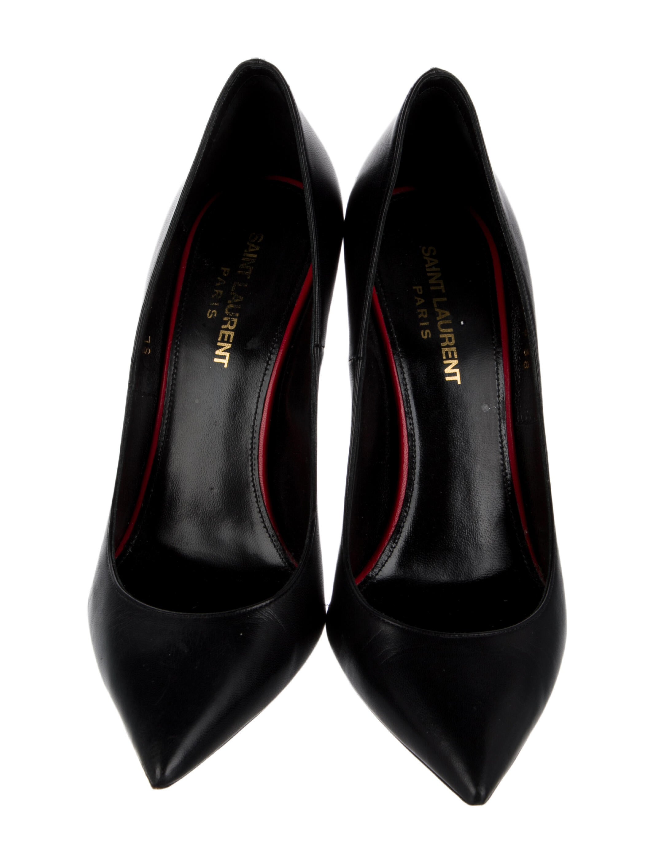 Saint Laurent Anja Leather Pumps