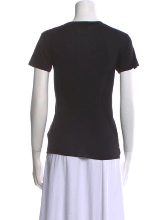 Saint Laurent Crew Neck Short Sleeve T-Shirt