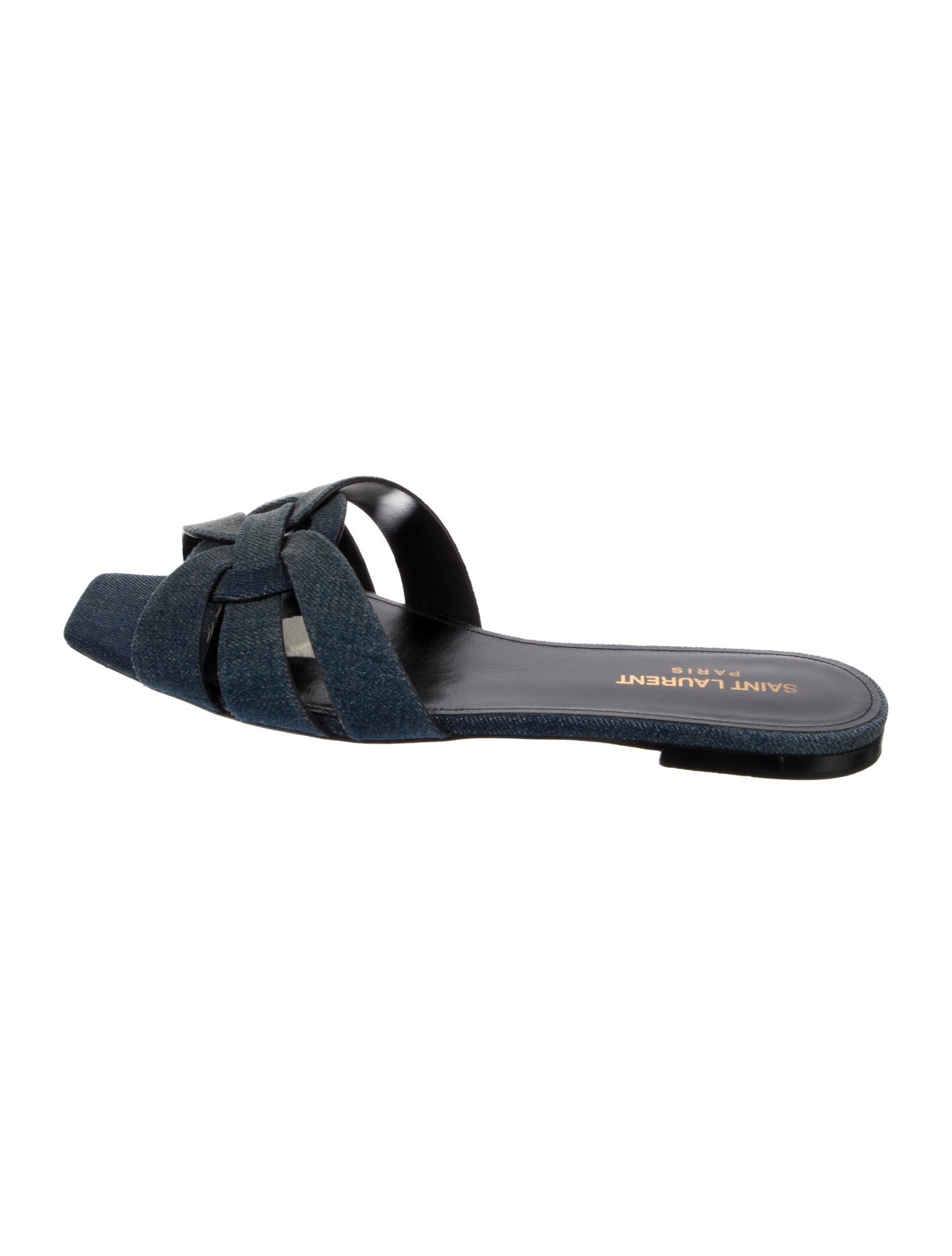 Saint Laurent Denim Slides
