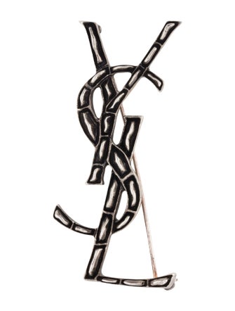 Saint Laurent Cassandre Crocodile Brooch