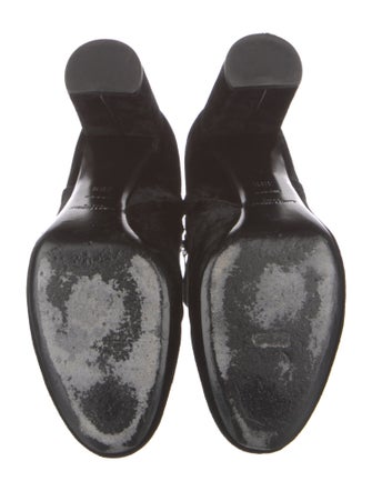 Saint Laurent Velvet Boots