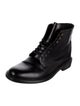 Saint Laurent Leather Lace-Up Boots
