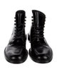 Saint Laurent Leather Lace-Up Boots