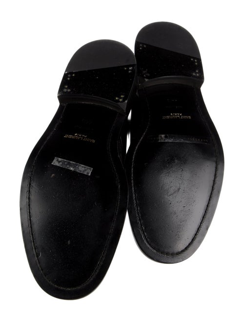 Saint Laurent Leather Lace-Up Boots