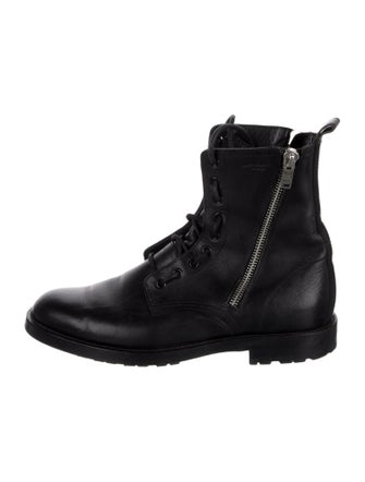 Saint Laurent Leather Combat Boots