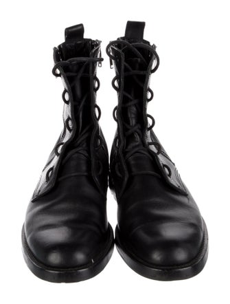 Saint Laurent Leather Combat Boots